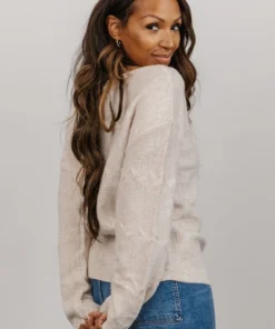 GIL Tops Meline Sweater | Light Beige