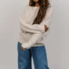 GIL Tops Meline Sweater | Light Beige