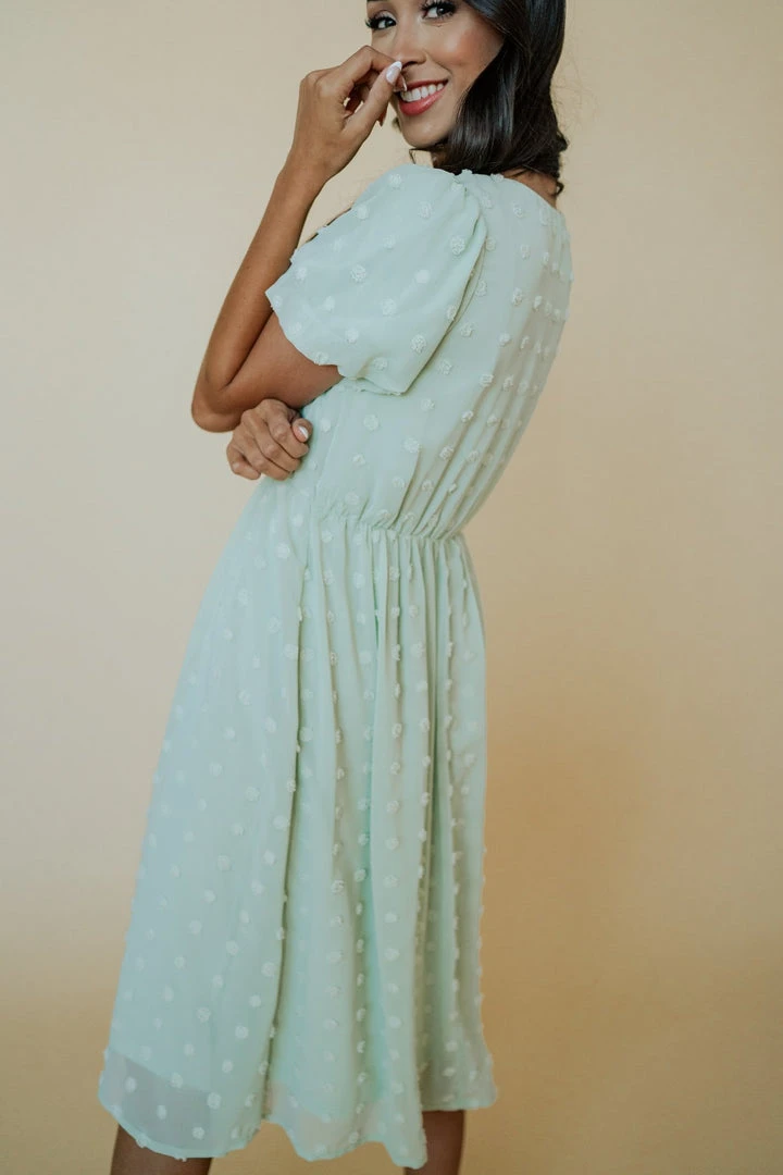 POL Mila Swiss Dot Dress | Sage Dresses 5 POL Mila Swiss Dot Dress | Sage Dresses