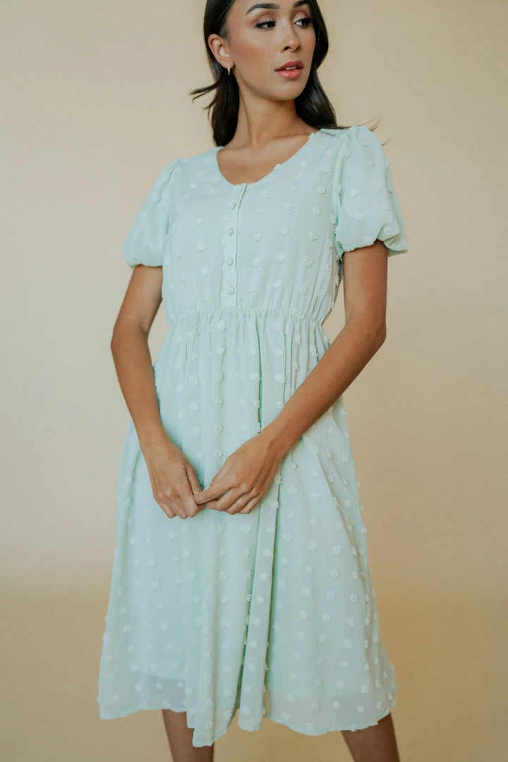 POL Mila Swiss Dot Dress | Sage Dresses 2 POL Mila Swiss Dot Dress | Sage Dresses