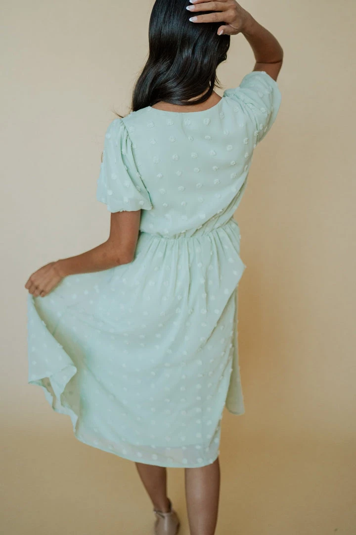 POL Mila Swiss Dot Dress | Sage Dresses 3 POL Mila Swiss Dot Dress | Sage Dresses