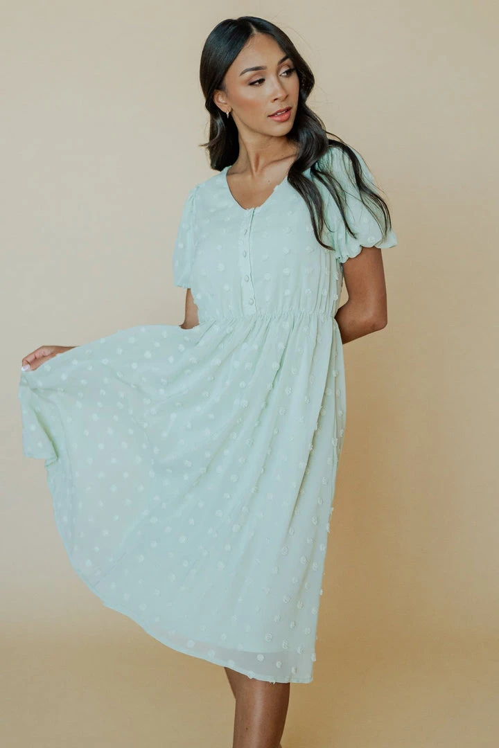POL Mila Swiss Dot Dress | Sage Dresses 7 POL Mila Swiss Dot Dress | Sage Dresses