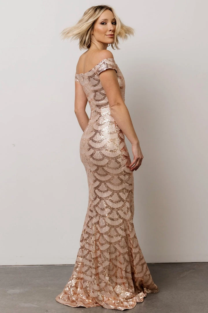 RR Milan Sequin Gown | Rose Gold Dresses 4 RR Milan Sequin Gown | Rose Gold Dresses