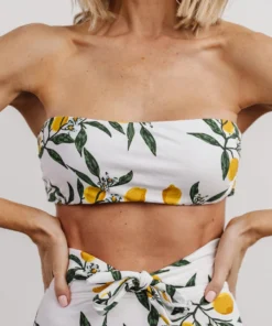 EN Swim Milos Bikini Top | Lemon Print
