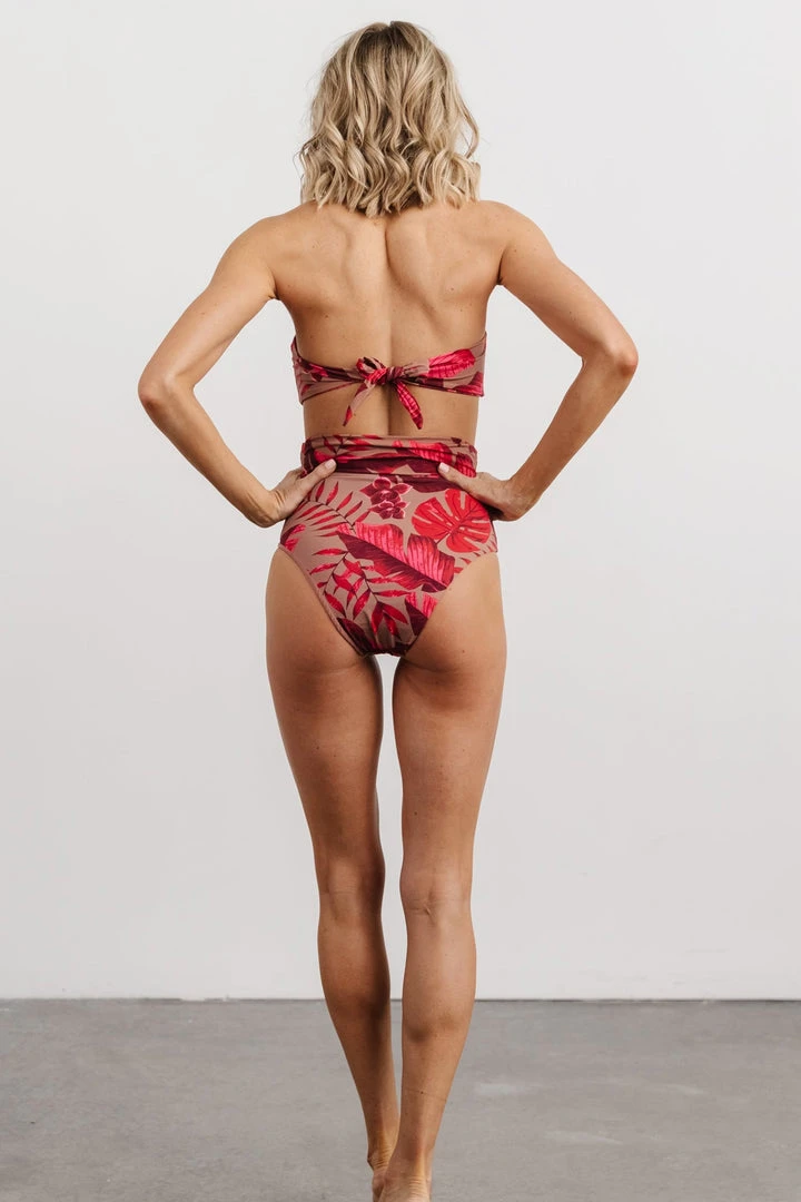 EN Milos Bikini Top | Red Monstera Print 6 EN Milos Bikini Top | Red Monstera Print