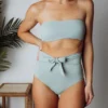 EN Milos High Waist Tie Bikini Bottom | Sage Swim