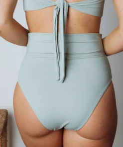 EN Milos High Waist Tie Bikini Bottom | Sage Swim