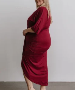 DD Mimi Midi Dress | Burgundy Dresses