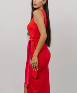 DD Monaco Midi Color Block Dress | Fuchsia 12 DD Monaco Midi Color Block Dress | Fuchsia