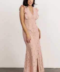 BB Custom Monroe Lace Dress | Blush 16 BB Custom Monroe Lace Dress | Blush