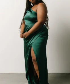 SL Morgan One Shoulder Gown | Emerald Dresses 21 SL Morgan One Shoulder Gown | Emerald Dresses