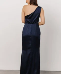 SL Morgan One Shoulder Gown | Navy Dresses