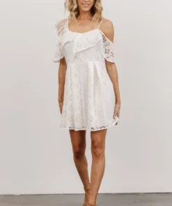 SL Munich Lace Short Dress | White Dresses
