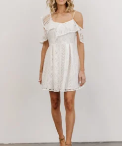SL Munich Lace Short Dress | White Dresses