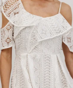 SL Munich Lace Short Dress | White Dresses