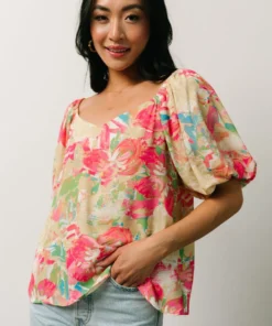 FT Tops Nancy Top | Multi Floral 19 FT Tops Nancy Top | Multi Floral