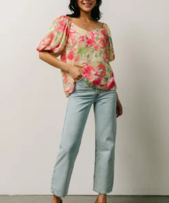 FT Tops Nancy Top | Multi Floral 14 FT Tops Nancy Top | Multi Floral