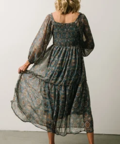 IL Dresses Nellie Smocked Midi Dress | Blue Print