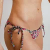 BJB Nikki Neon Floral Bikini Bottom Swim