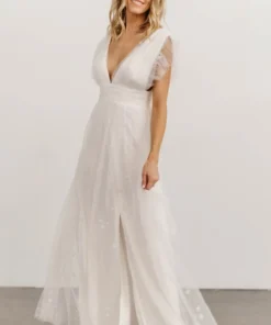 Soi Dresses Nova Shimmer Maxi Dress | White 18 Soi Dresses Nova Shimmer Maxi Dress | White