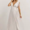 Soi Dresses Nova Shimmer Maxi Dress | White