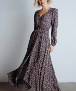 HAY Dresses Oakley Maxi Dress | Navy Floral