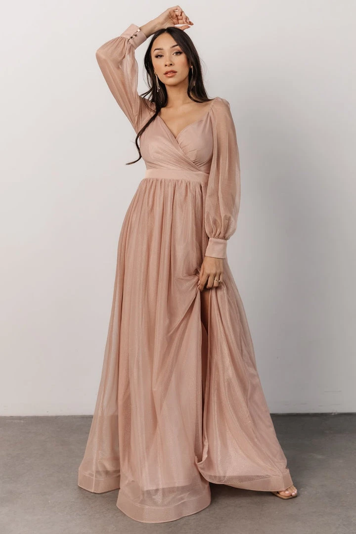 Soi Octavia Shimmer Gown | Blush 2 Soi Octavia Shimmer Gown | Blush