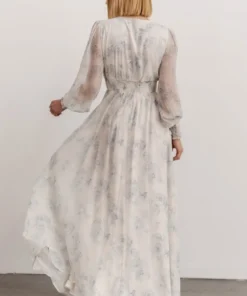 BB Custom Olivia Maxi Dress | Blue Floral