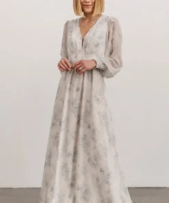 BB Custom Olivia Maxi Dress | Blue Floral