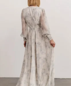 BB Custom Olivia Maxi Dress | Blue Floral