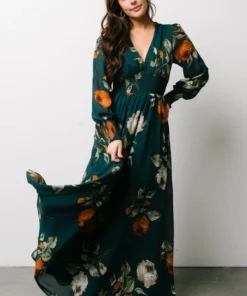 BB Custom Olivia Maxi Dress | Deep Topaz Floral 15 BB Custom Olivia Maxi Dress | Deep Topaz Floral