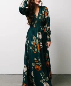 BB Custom Olivia Maxi Dress | Deep Topaz Floral 22 BB Custom Olivia Maxi Dress | Deep Topaz Floral