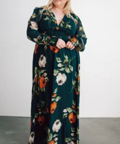BB Custom Olivia Maxi Dress | Deep Topaz Floral