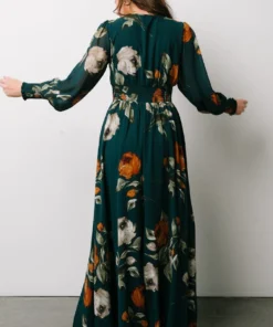 BB Custom Olivia Maxi Dress | Deep Topaz Floral 21 BB Custom Olivia Maxi Dress | Deep Topaz Floral