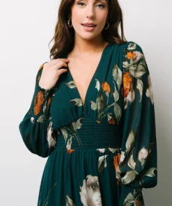 BB Custom Olivia Maxi Dress | Deep Topaz Floral 14 BB Custom Olivia Maxi Dress | Deep Topaz Floral