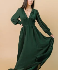 BB Custom Dresses Olivia Maxi Dress | Green