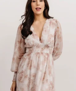 BB Custom Dresses Olivia Maxi Dress | Pink Floral