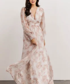 BB Custom Dresses Olivia Maxi Dress | Pink Floral
