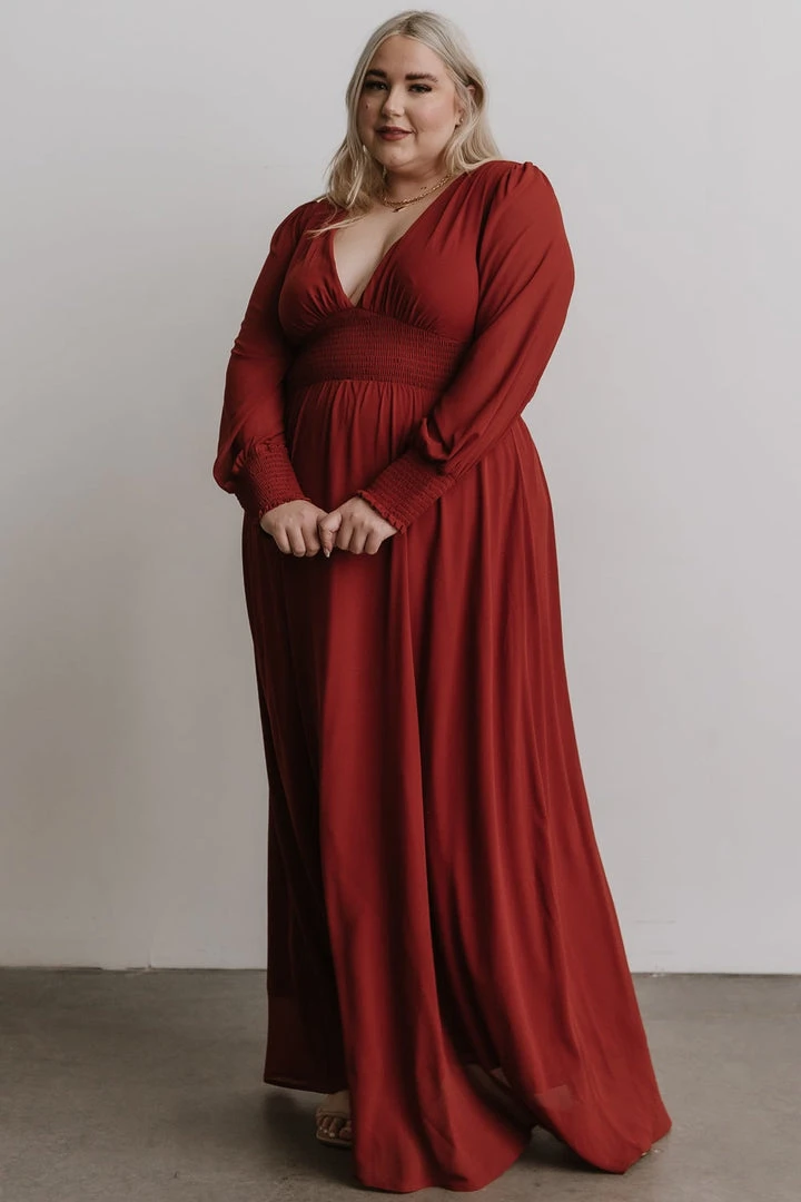 BB Custom Olivia Maxi Dress | Rust 12 BB Custom Olivia Maxi Dress | Rust