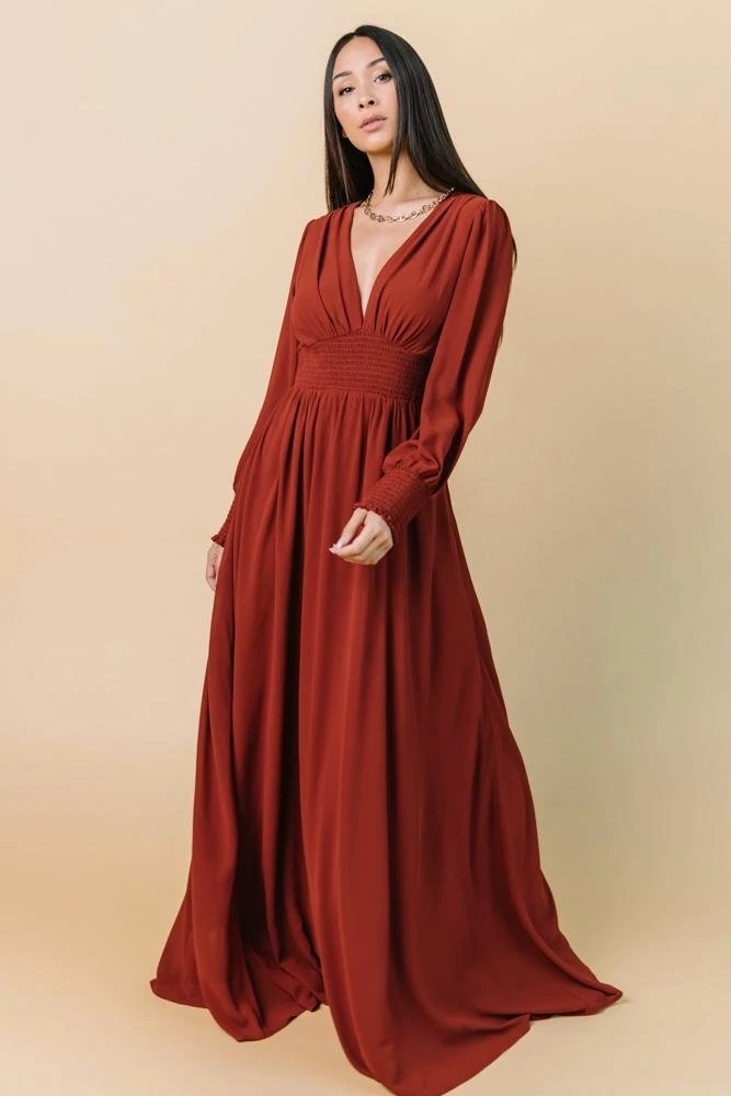 BB Custom Olivia Maxi Dress | Rust 13 BB Custom Olivia Maxi Dress | Rust