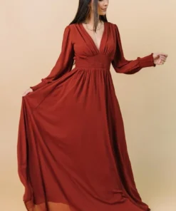 BB Custom Olivia Maxi Dress | Rust 23 BB Custom Olivia Maxi Dress | Rust