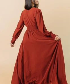 BB Custom Olivia Maxi Dress | Rust 20 BB Custom Olivia Maxi Dress | Rust