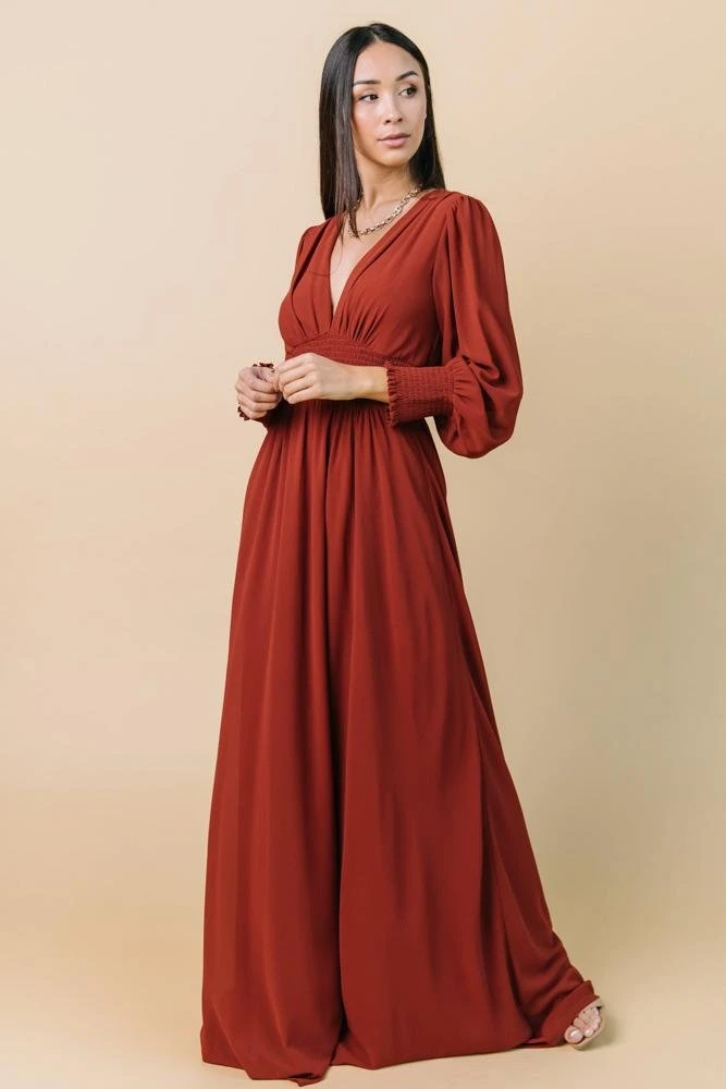 BB Custom Olivia Maxi Dress | Rust 1 BB Custom Olivia Maxi Dress | Rust