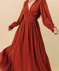 BB Custom Olivia Maxi Dress | Rust 22 BB Custom Olivia Maxi Dress | Rust