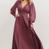 BB Custom Dresses Olivia Maxi Dress | Vintage Plum