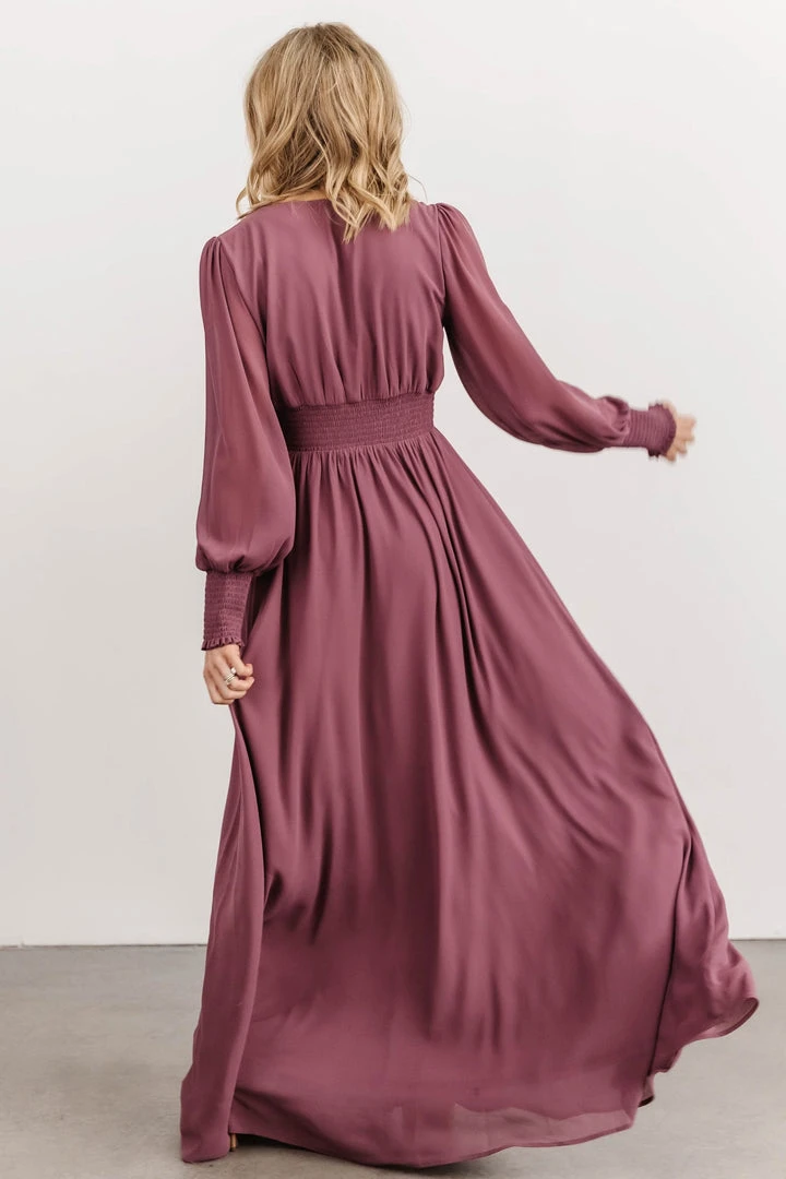 BB Custom Dresses Olivia Maxi Dress | Vintage Plum 6 BB Custom Dresses Olivia Maxi Dress | Vintage Plum