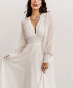 BB Custom Olivia Maxi Dress | White