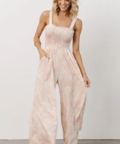 BL Ollie Wide Leg Jumpsuit | Dusty Rose