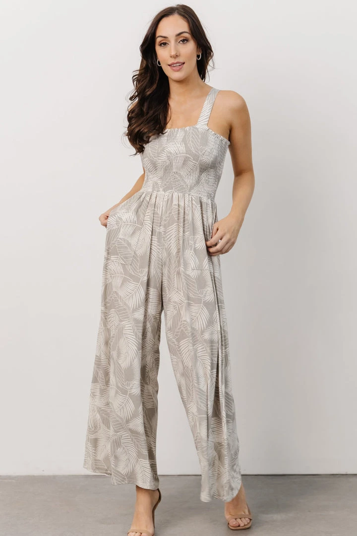 BL Boho Ollie Wide Leg Jumpsuit | Grey 7 BL Boho Ollie Wide Leg Jumpsuit | Grey