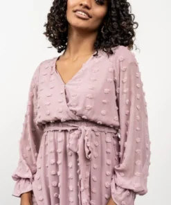 POL Paisley Dot Midi Dress | Blush 13 POL Paisley Dot Midi Dress | Blush